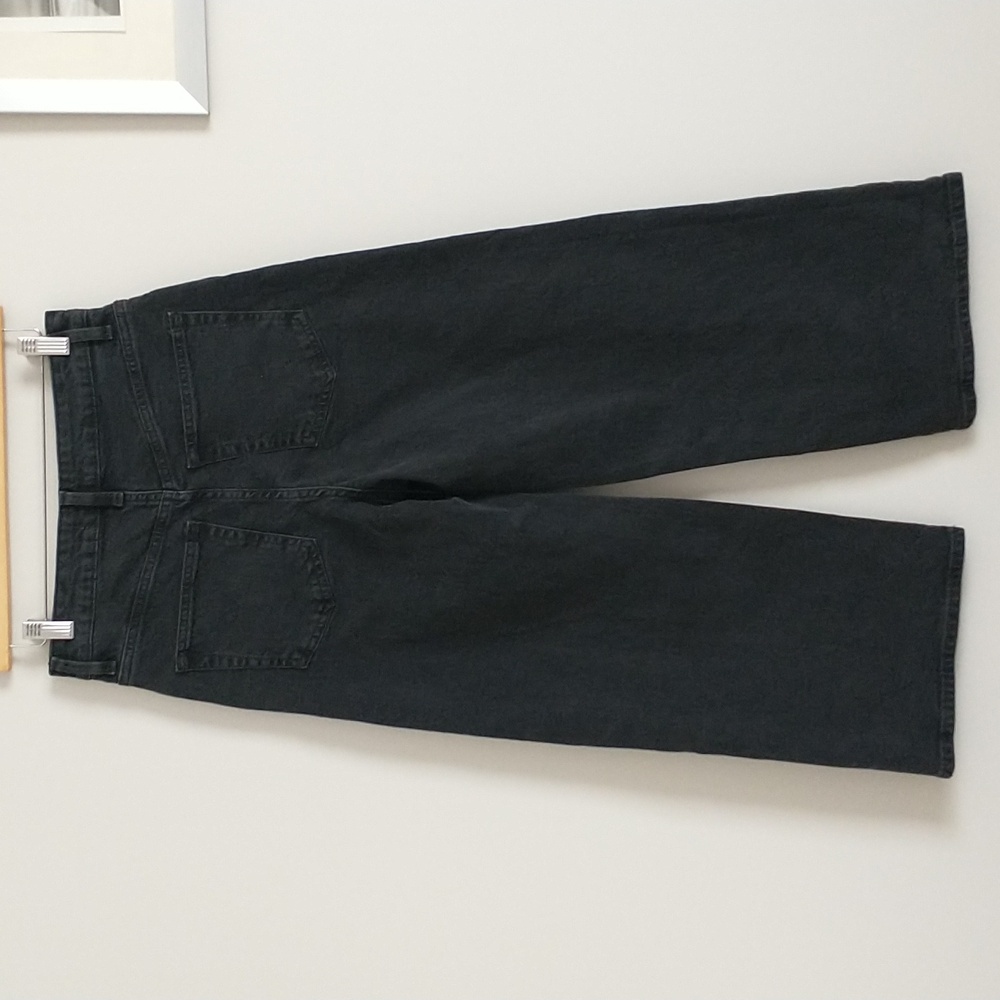 H&M Black Or Dark Gray Wide Leg Women's Jeans - Picture 7 of 14